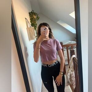 Nike Women's Dusty Pink Crop Top, Size S